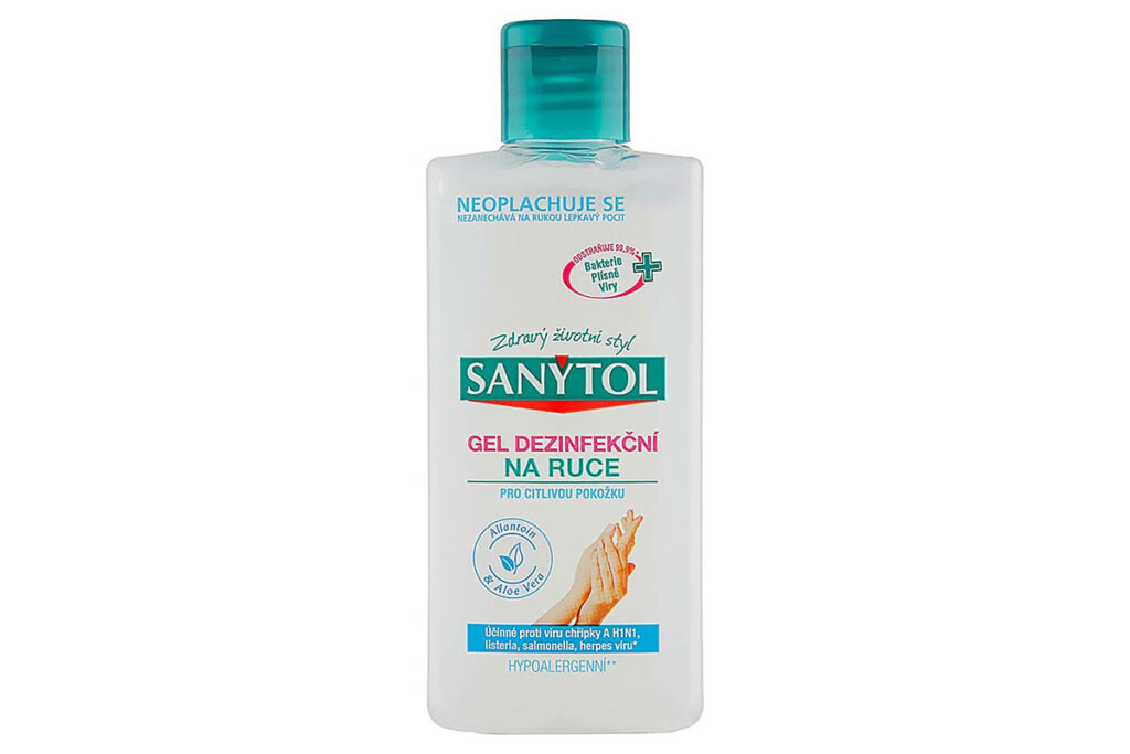SANYTOL Dezinfekčný gél na ruky Allantoin & Aloe Vera pre citlivú pokožku 75 ml